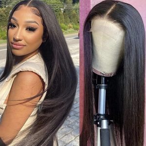 Frontal Lace Straight Wig Natural color